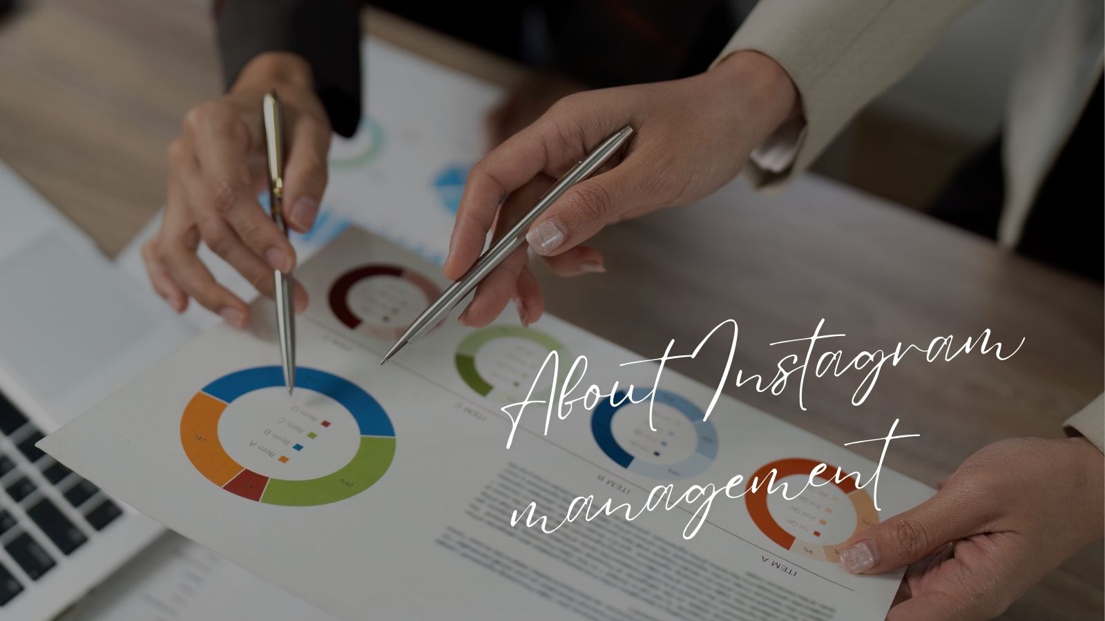 インスタの分析をしているところ